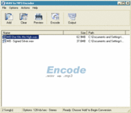 WAV to MP3 Encoder screenshot